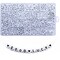 1400 Pieces Letter Beads A-Z and Elastic Line Heart Beads 4x7mm White Round Acrylic Alphabet for Jewelry Making Bracelets Necklaces Key Chains